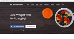 Desktop Screenshot of myfitnesspal.com